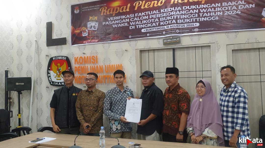 KPU Bukittinggi Meloloskan Nofil Anoverta Ikut Pilkada 2024